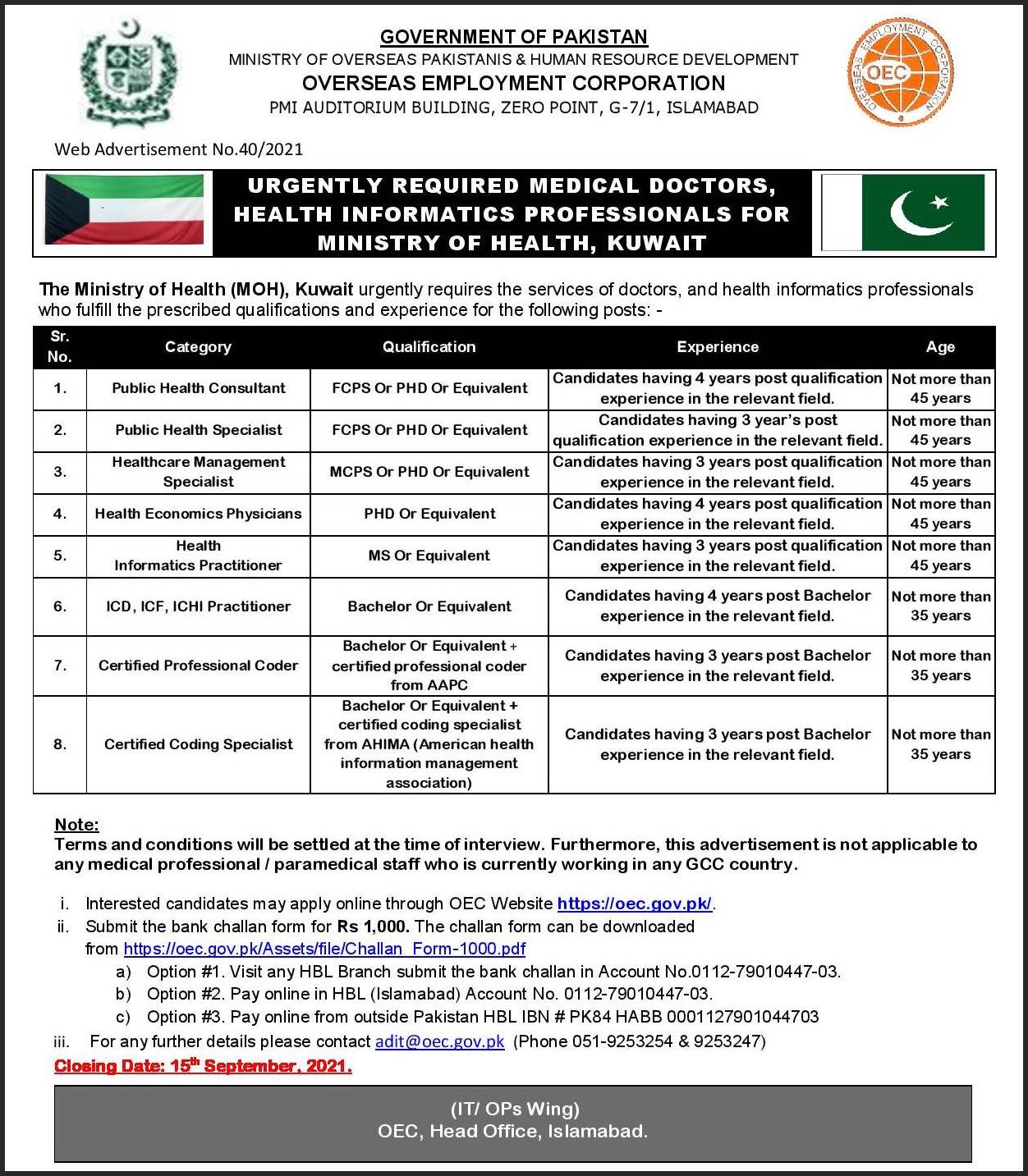 medical-jobs-in-kuwait-for-pakistani-2021-oec-online-apply-last-date