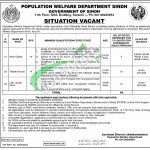 Population Welfare Department Karachi Jobs