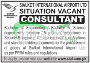Sialkot Airport Jobs
