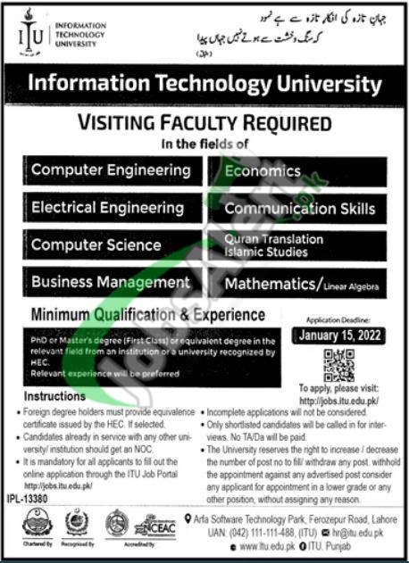 Information Technology University Jobs