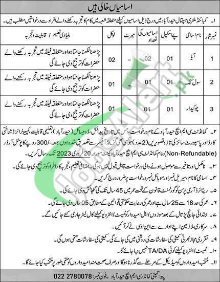 CMH Hyderabad Jobs