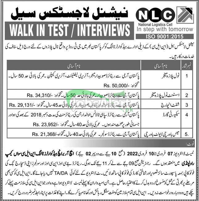 NLC Toll Plaza Jobs