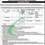 Health Department Islamabad Jobs 