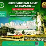 Join Pak Army as Captain
