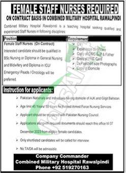 CMH Rawalpindi Jobs