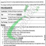 Cadet College Pasrur Jobs