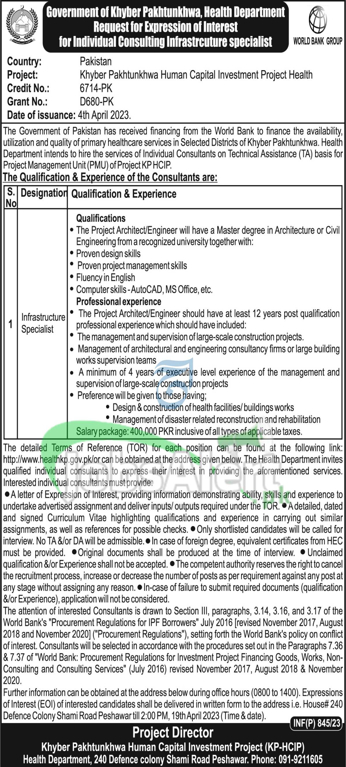 Health Department KPK Jobs
