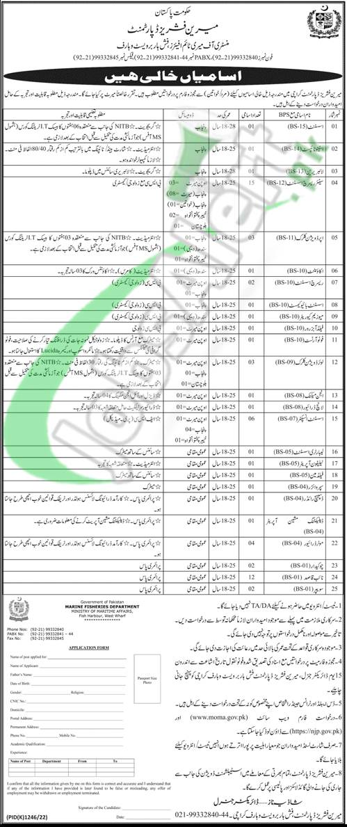 Ministry of Maritime Affairs Jobs