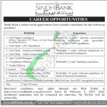 Sindh Bank Jobs