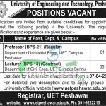 UET Peshawar Jobs