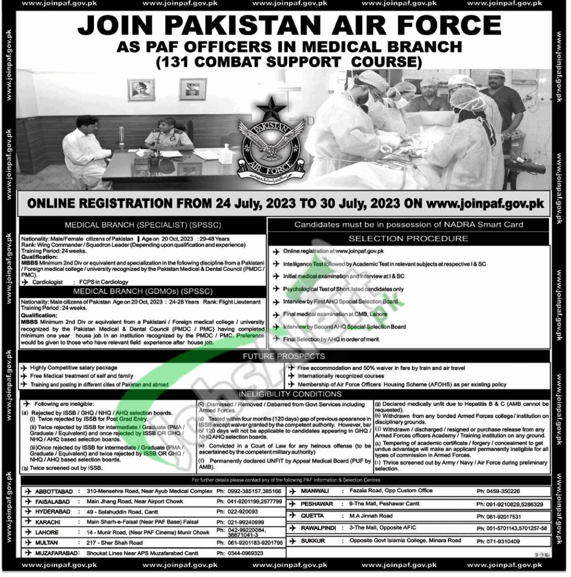 Join PAF as Doctor 2023