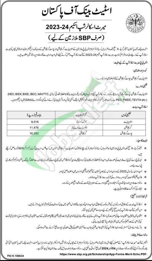 State Bank of Pakistan Merit Scholarship Scheme