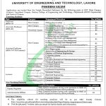 UET Lahore Jobs 
