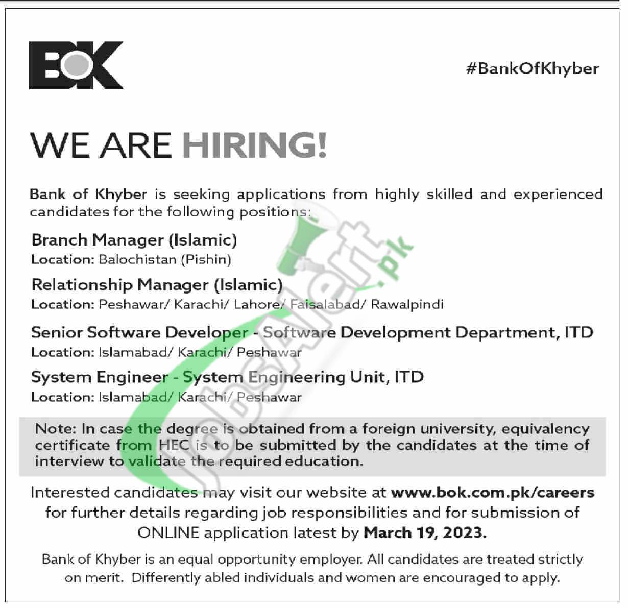 BOK Jobs