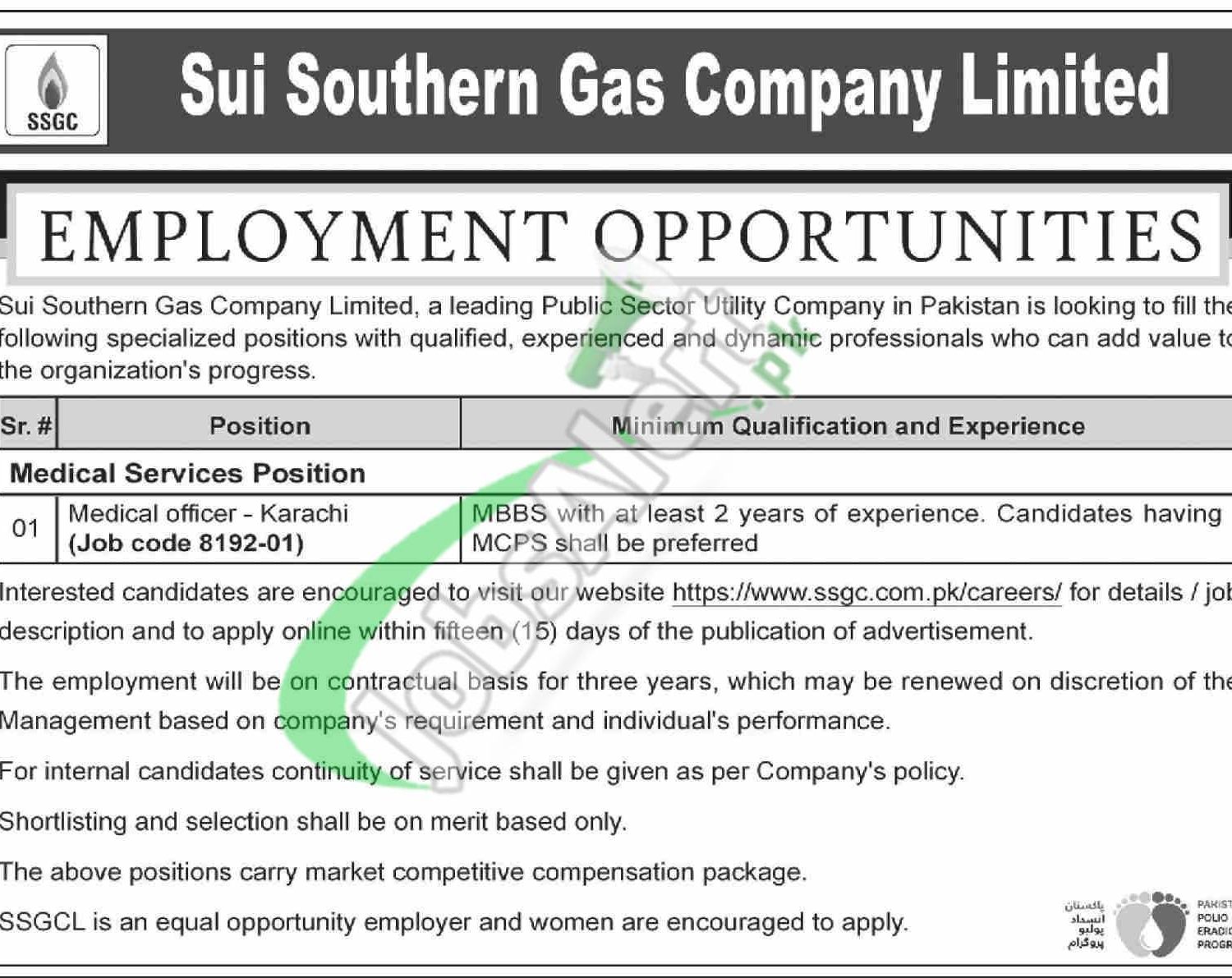 SSGC Jobs