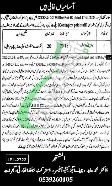 District Health Authority Gujrat Jobs