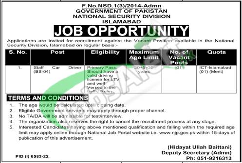 National Security Division Jobs