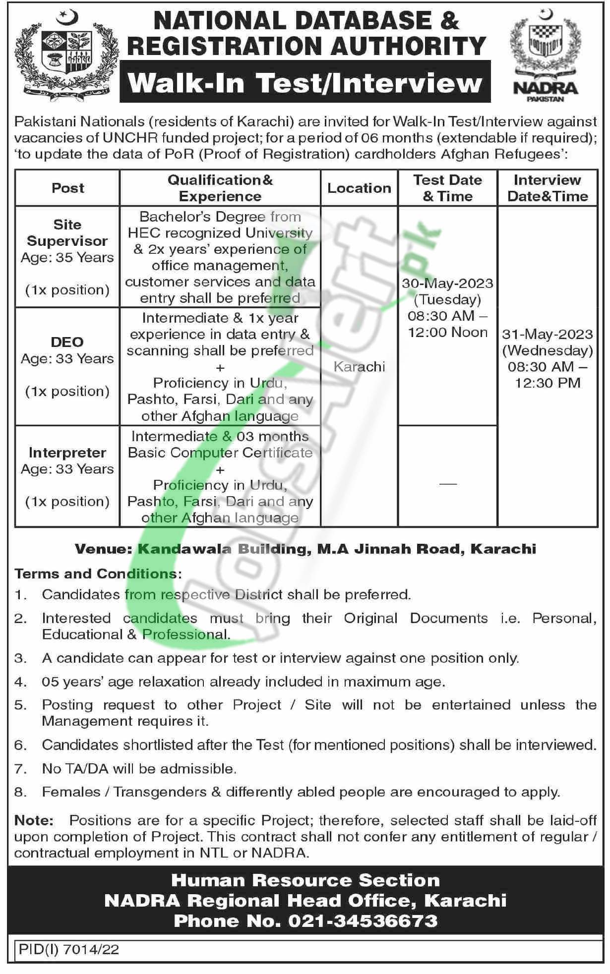 NADRA Jobs