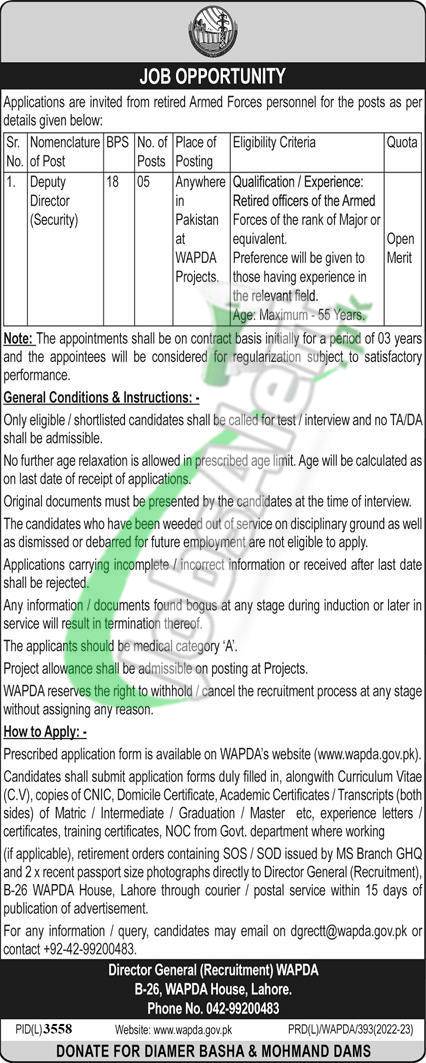 WAPDA Jobs