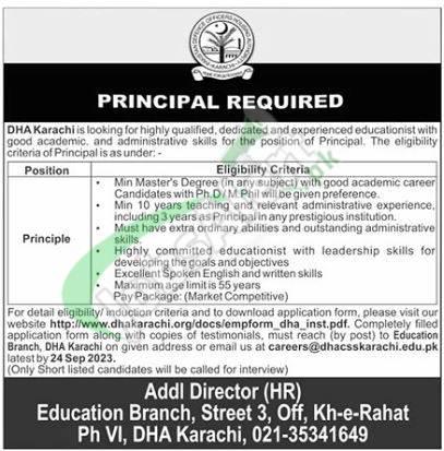 DHA Karachi Jobs