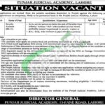 Punjab Judicial Academy Jobs