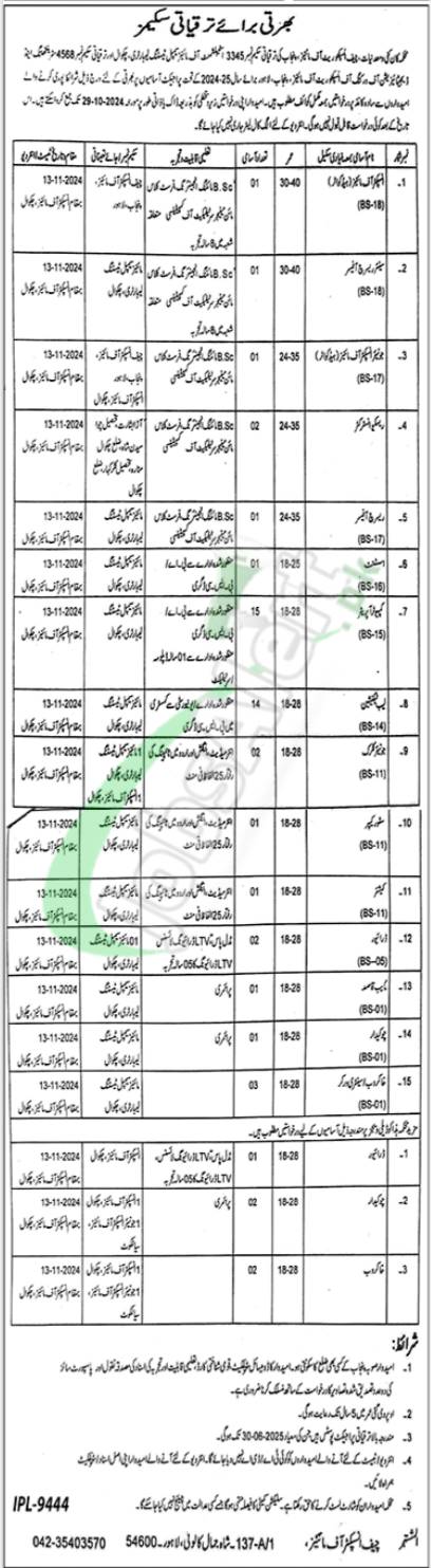 Mines & Minerals Department Punjab Jobs