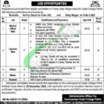 Cadet College Pishin Jobs