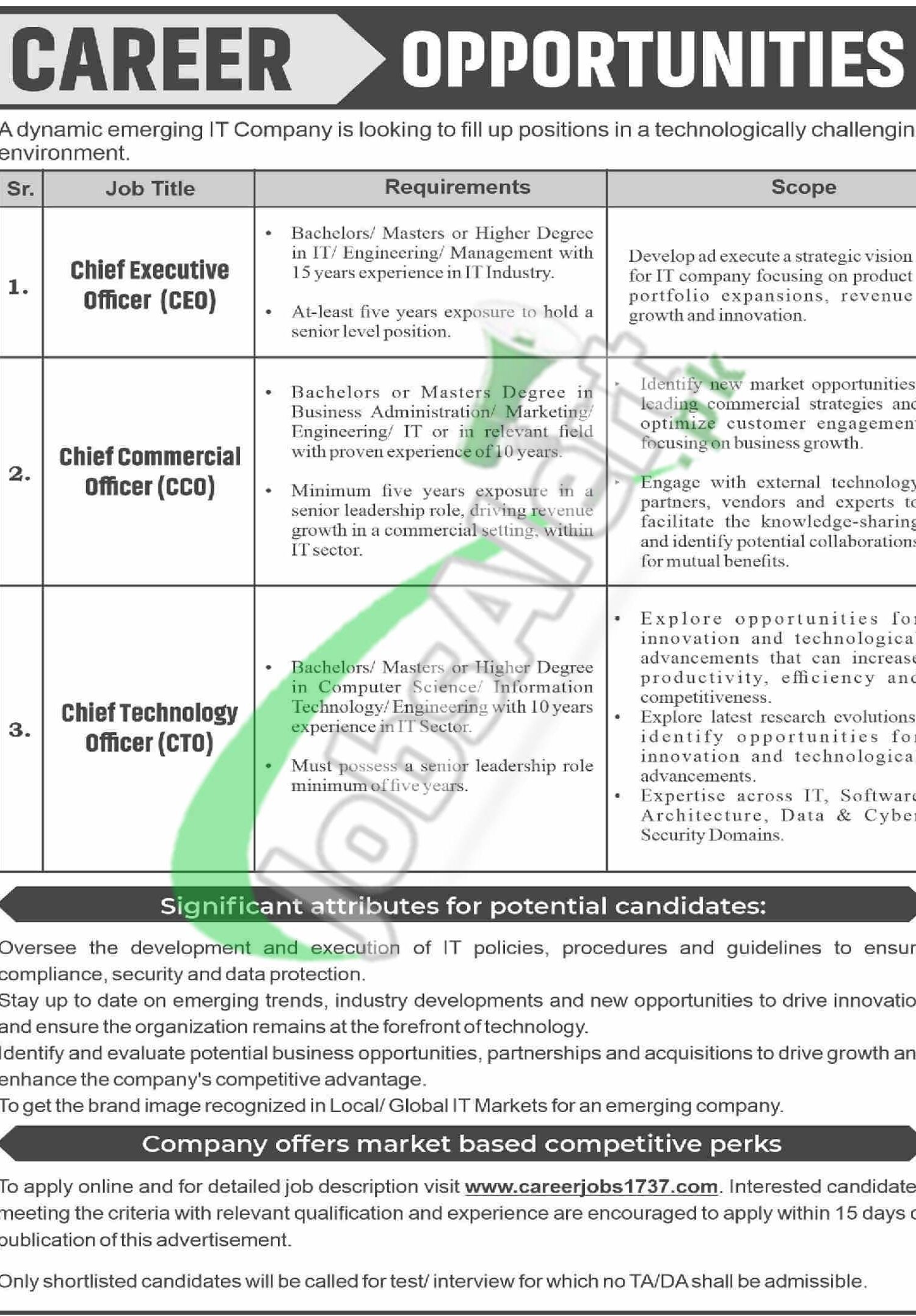 PO Box 1737 Jobs 2024 Apply Online careerjobs1737.com Latest Advertisement www.careerjobs1737.com
