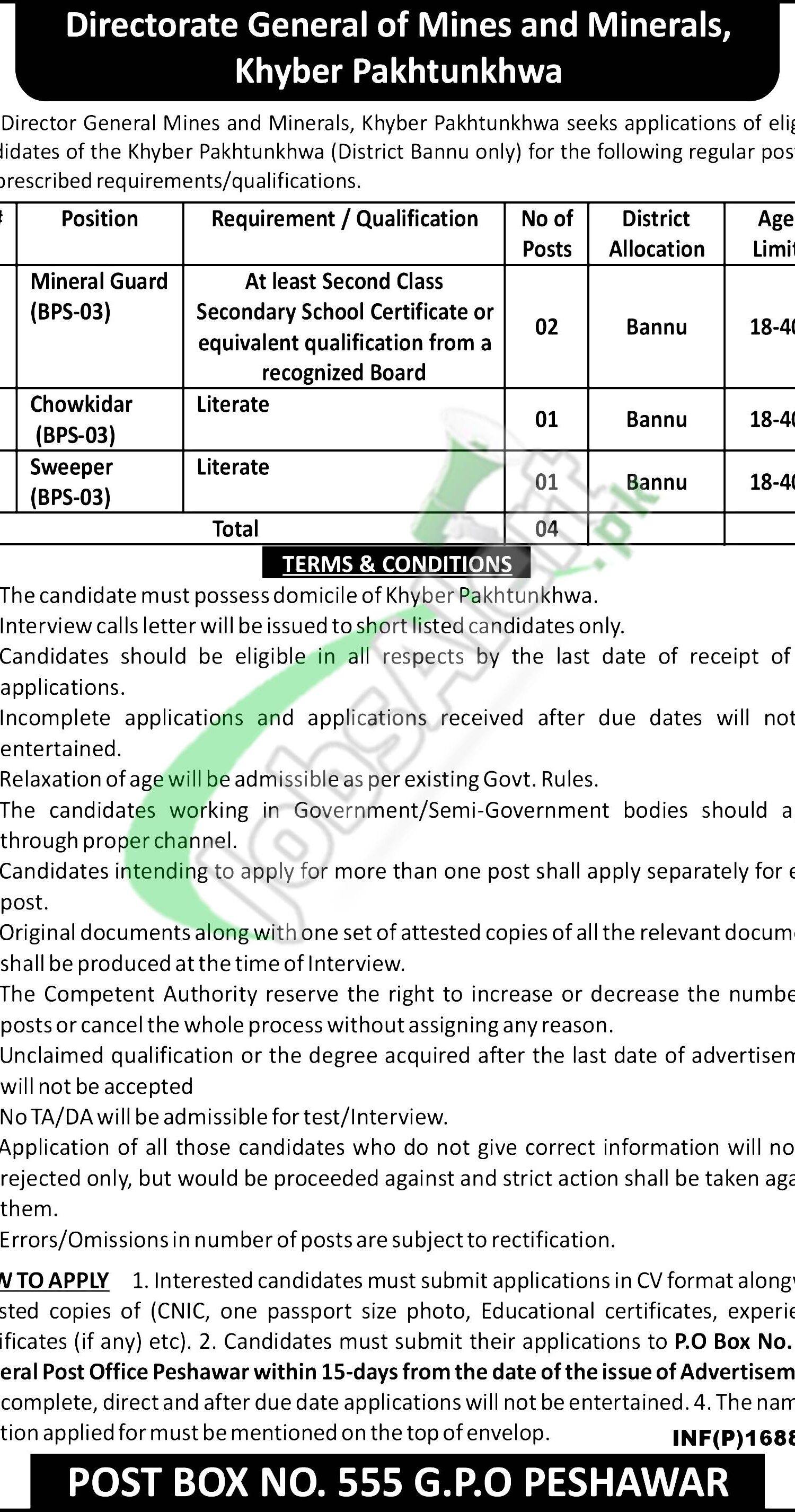 PO Box 555 GPO Peshawar