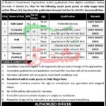Public Sector Organization KPK Jobs 2025 PO Box 24 GPO DI Khan PO Box 24 GPO DI Khan Jobs