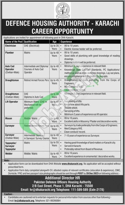 DHA Karachi Jobs