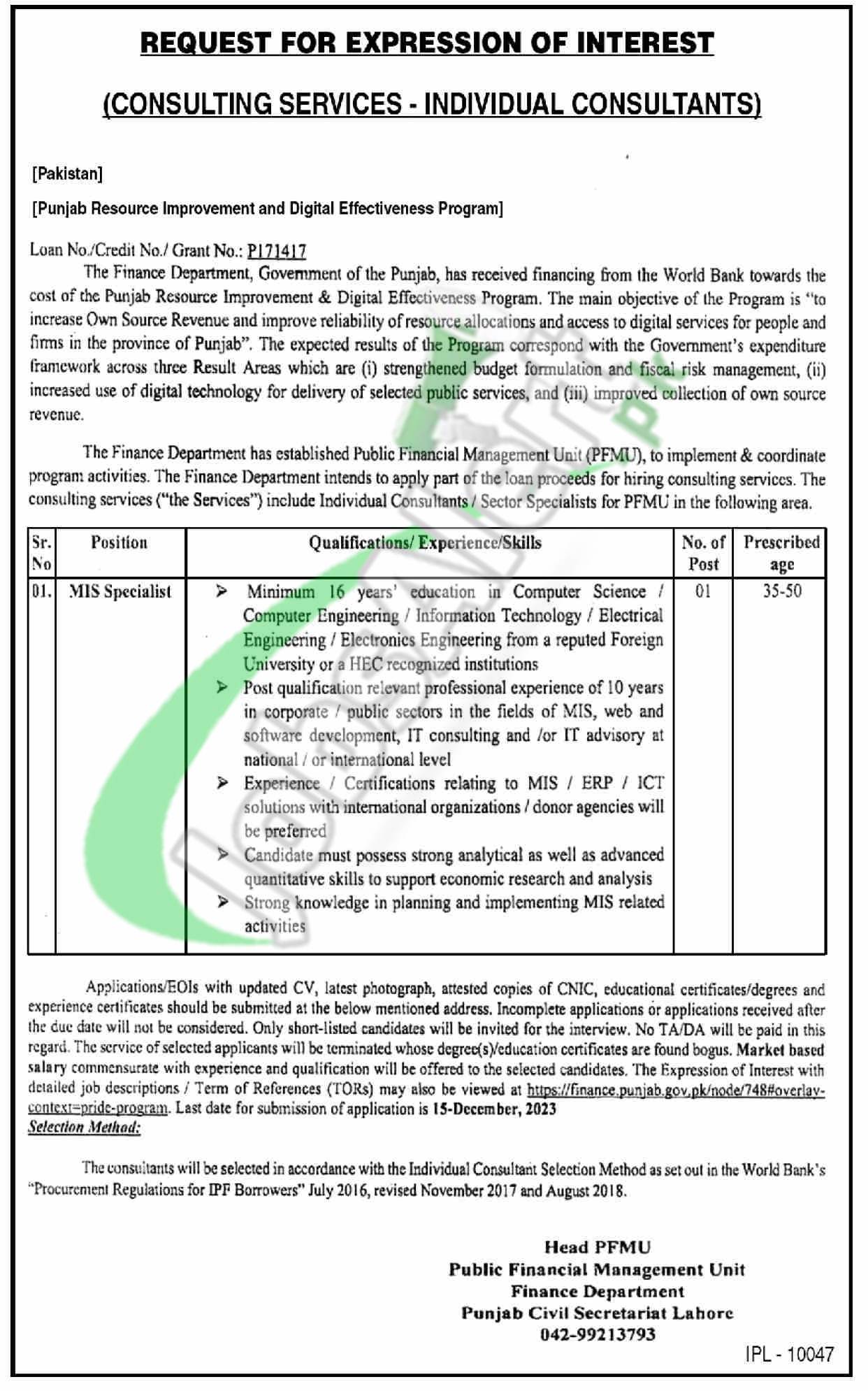 Finance Department Jobs