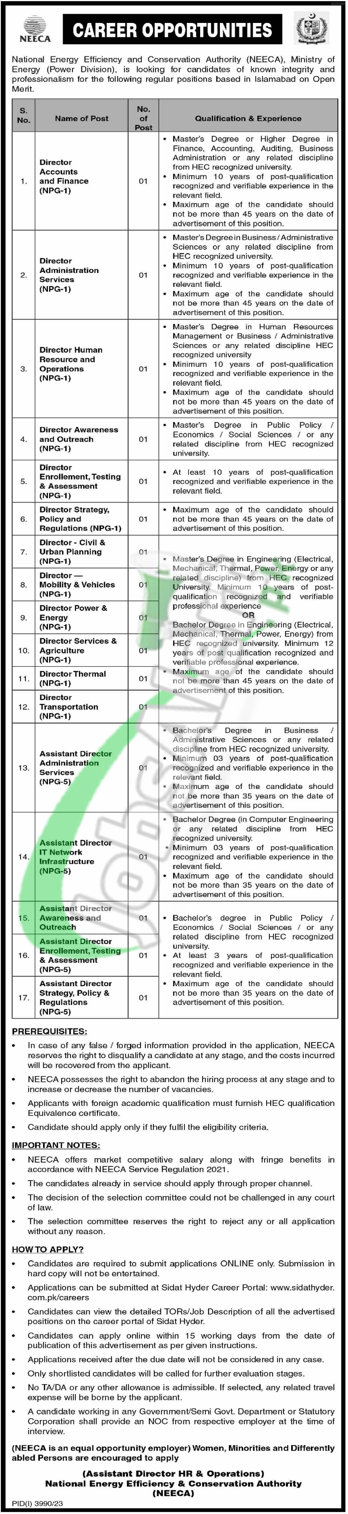 NEECA Jobs 2024 Apply Online Www Sidathyder Com Pk   ISB 11 