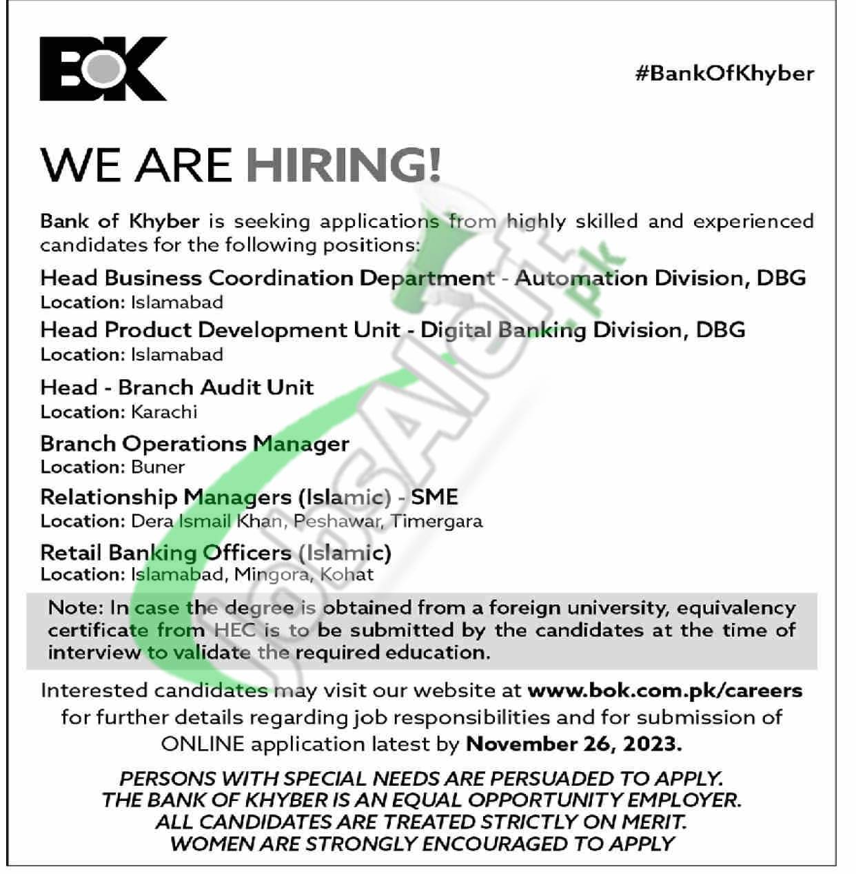 BOK Jobs