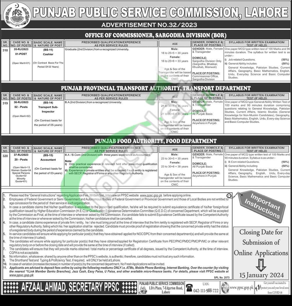 Ppsc Advertisement Apply Online Ppsc Gop Pk