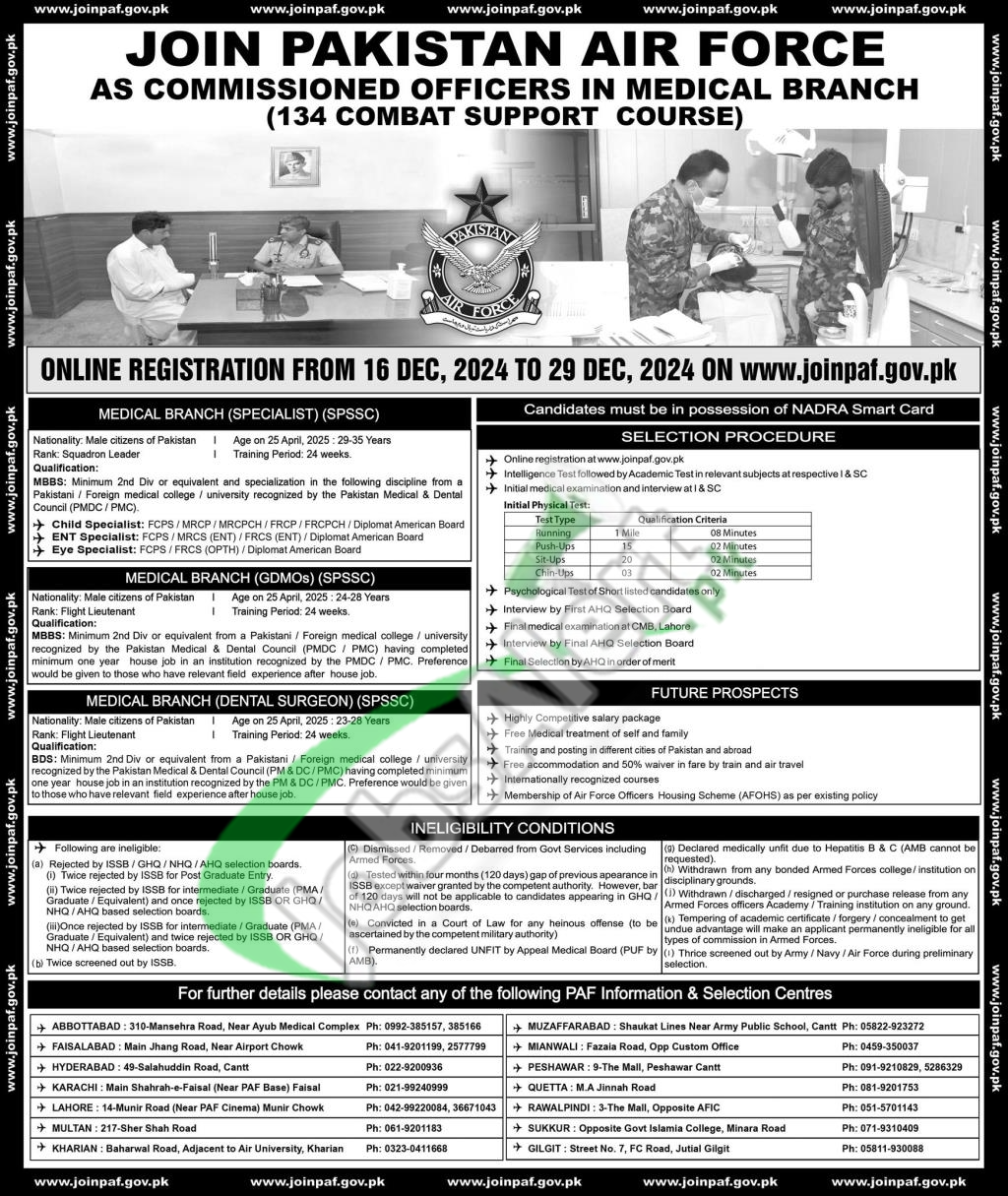 Join PAF as Doctor