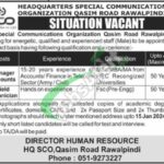 Headquarters Special Communication Organization Rawalpindi Jobs