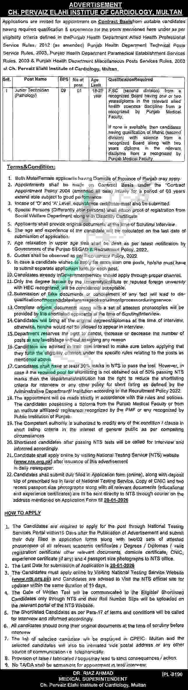 Chaudhry Pervaiz Elahi Institute of Cardiology Multan Jobs 2026 Online Form Download Chaudhry Pervaiz Elahi Institute of Cardiology Multan Jobs
