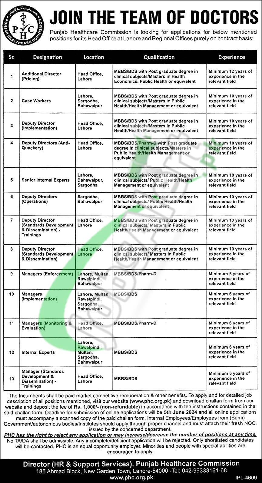 PHC Jobs