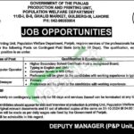 Population Welfare Department Punjab Jobs