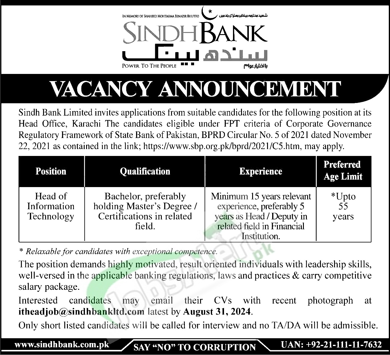 Sindh Bank Jobs