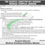 Mardan Medical Complex Jobs