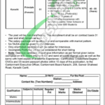 Cantonment Board Karachi Jobs 