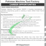 Pakistan Machine Tool Factory Jobs