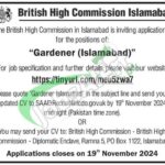 British High Commission Islamabad Jobs