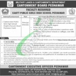 Cantonment Board Peshawar Jobs 2025 For Faculty Staff (Female) Cantonment Board Peshawar Jobs