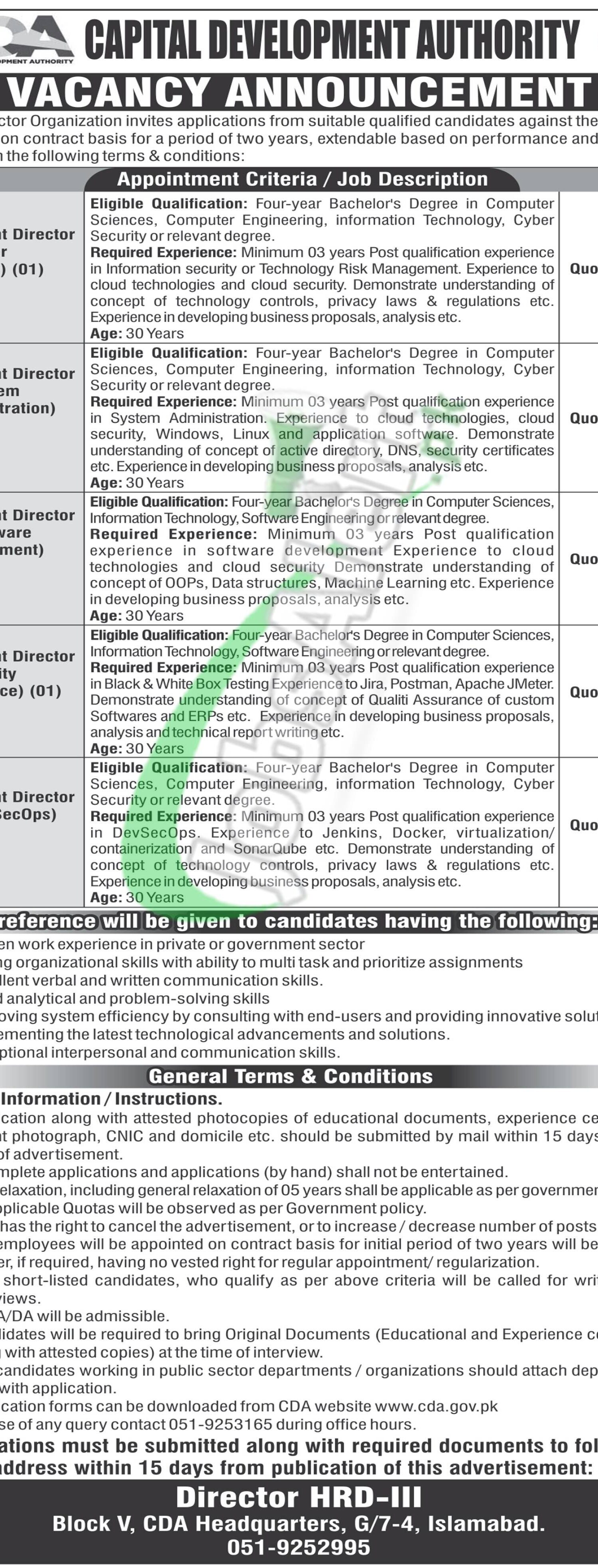 CDA Jobs