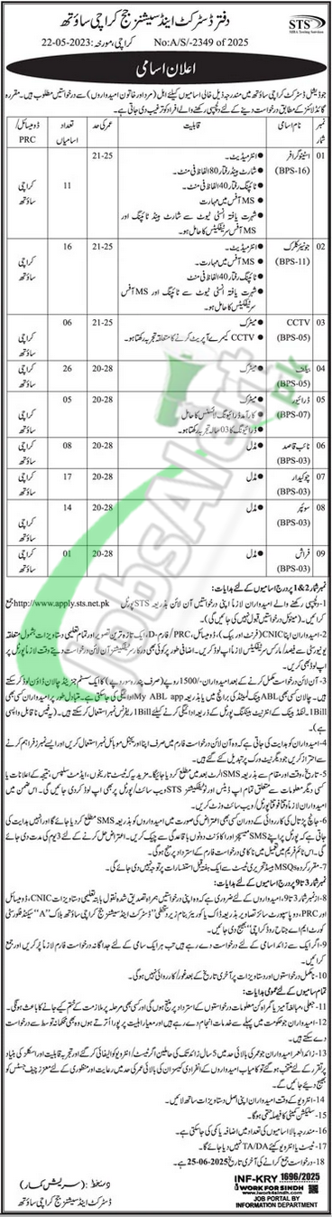 Session Court karachi Jobs