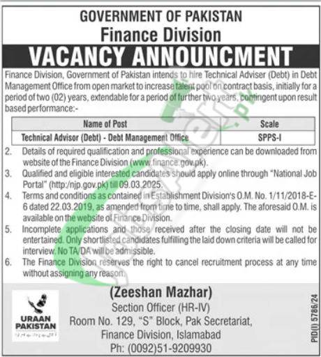 Finance Division Jobs