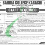 Bahria College Karsaz Jobs